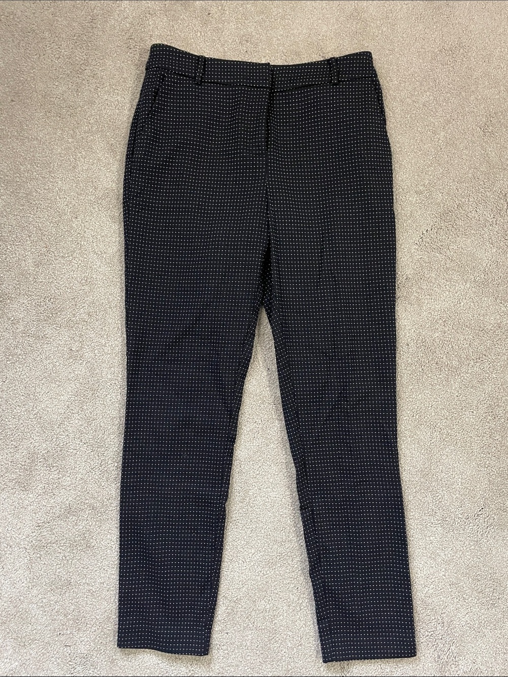 Ever New Women's Black Micro-Pattern Dress Trousers
